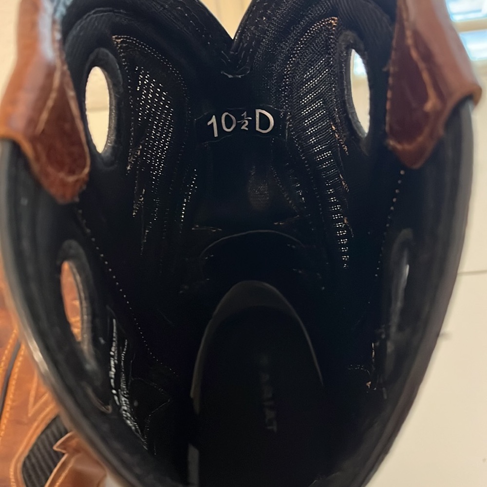 Ariat Brown and Black Men's Western Cowboy Boots - Picture 4 of 4
